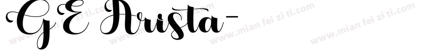 GE Arista字体转换